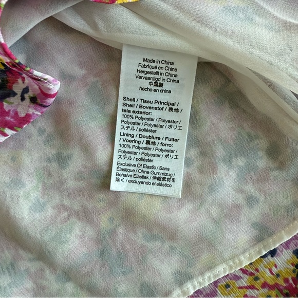 J. Crew Women's Floral Blouse - Pink, Yellow, Blue - Picture 4 of 7